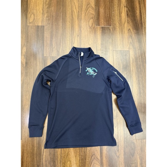 Mount Vernon Mustangs Men's Pullover. Polyester. Navy Blue. Sz M - Picture 6 of 16
